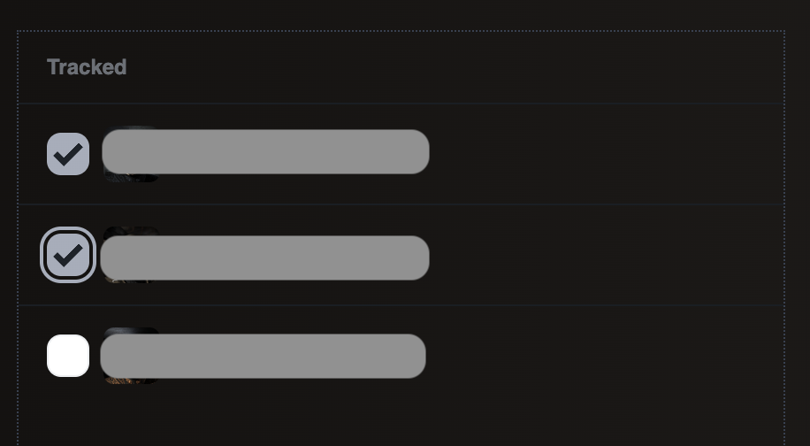 Characters Tracking Toggle